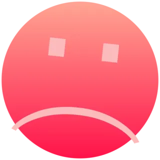 ☹ 4cd16b14 อิโมจิ, เศร้า, หน้า, ไม่มีความสุข, สีหน้า, อีโมติคอน telegram sticker