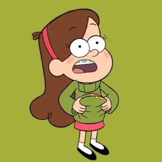 🤰 2ea83325 Mabel Pines Gravity Falls kreskówka, animowany, postać, Mabel Pines, Gravity Falls, Disney telegram sticker