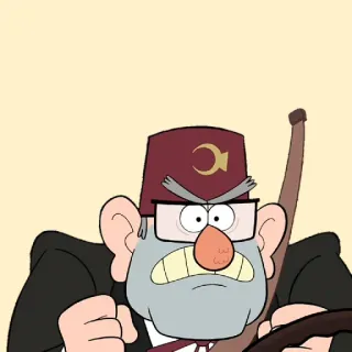 😡 6864bb27 Stan Pines Gravity Falls Stan Pines, Gravity Falls, Kreskówka, Zły, Jazda telegram sticker