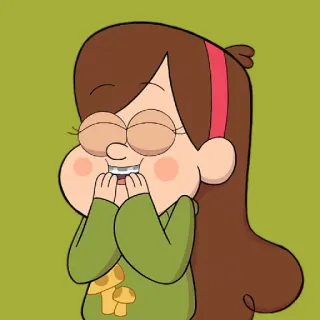 🙈 6cb1c454 Mabel Pines Gravity Falls Mabel Pines, Gravity Falls, kreskówka, dziewczyna, uśmiech, aparat ortodontyczny telegram sticker