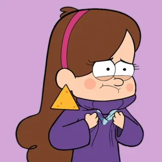 🙁 f2ea2cd2 Mabel Pines Gravity Falls kreskówka, Mabel Pines, Gravity Falls, Disney, śmieszne telegram sticker
