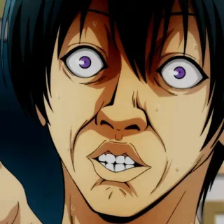 💙 20c2ecb6 Anime, lustiges Gesicht, geschockt, Überraschung, seltsam whatsapp sticker