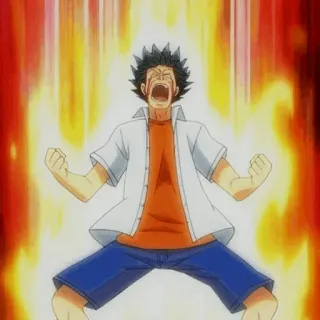 🧡 402fdf4c Anime, Wut, Schreien, Emotional, Frustration, Schrei, Cartoon whatsapp sticker