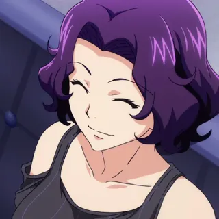 🌊 16c9d65b Animé, Femme, Portrait, Sourire telegram sticker