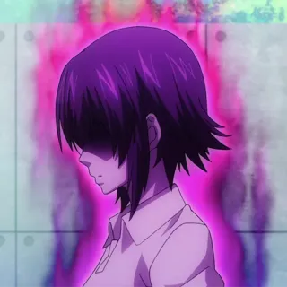 ⚓️ ed6444d0 Anime, Personnage, Fille, Violet, Sombre telegram sticker