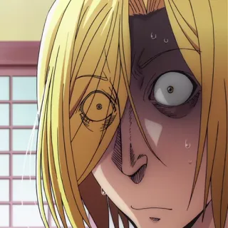 ⚓️ 24d69bdf anime, terkejut, takut, ekspresi, close-up telegram sticker