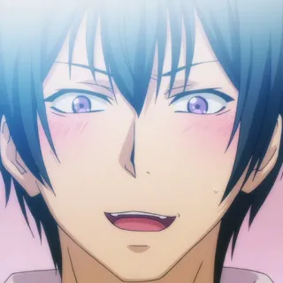 🌊 951c9272 Anime, Senyum, Malu, Senang, Mata ungu telegram sticker