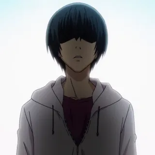 ⚓️ a8fed399 Anime, Pria, Hoodie, Potret, Rambut gelap telegram sticker