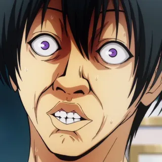 🌊 f1acc345 Anime, Lucu, Terkejut, Grand Blue, Manga telegram sticker