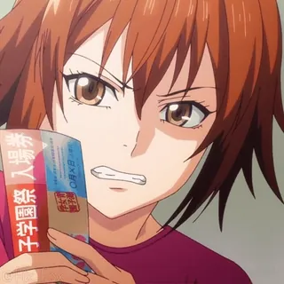 ☹️ 939aaf2c 泰 애니메이션, 여자, 화난, 얼굴, 만화 telegram sticker