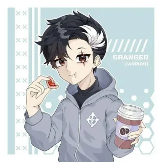 🍓 7a1fda67 Granger GRANGER
@ADRUHI Cartone animato, Anime, Personaggio, Caffè, Snack, Felpa con cappuccio whatsapp sticker