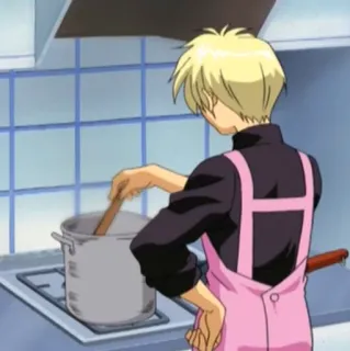 🍽 11abf20b Anime, Cozinha, Cozinha, Mangá, Avental whatsapp sticker