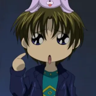 🥺 5963276d Anime, Menino, Kawaii, Fofo, Chibi, Desenho animado whatsapp sticker