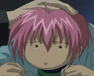 😢 b6d8656f Anime, Mangá, Emocional, Desenho animado, Criança, Cabelo rosa whatsapp sticker