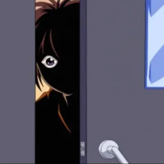 👁 f20982a4 Anime, Espiando, Sombrio, Mistério, Mangá whatsapp sticker