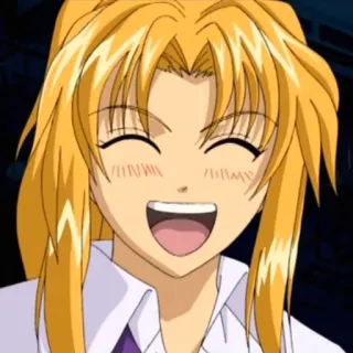 😄 f6b695d7 Anime, Desenho animado, Feminino, Sorriso, Feliz, Personagem whatsapp sticker