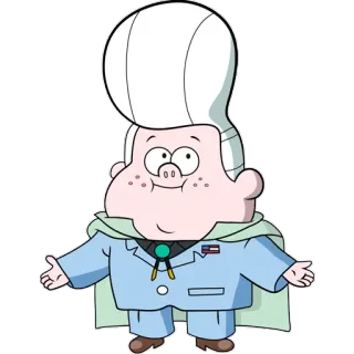 😊 6948671e Bud Gleeful cartone animato, personaggio, Bud Gleeful, Gravity Falls telegram sticker