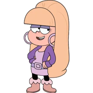 🙄 75a9adb5 Pacifica Northwest Gravity Falls cartone animato, Pacifica nord-ovest, Gravity Falls, ragazza, bionda telegram sticker