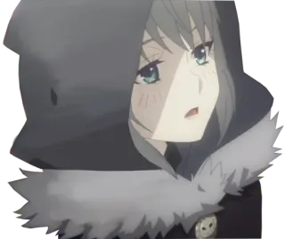 🙄 2c07d596 动漫, 女孩, 帽子 telegram sticker