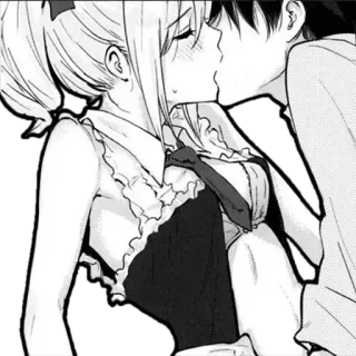 🎱 0aebb4ba kiss, anime, manga, romance whatsapp sticker
