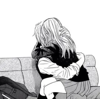 🌏 44e1a00f anime, manga, hug, romance, couple whatsapp sticker