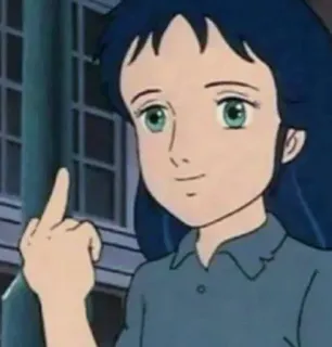 🚇 6a1c684a middle finger, offensive, cartoon, gesture whatsapp sticker