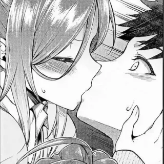 🍲 dc2023e8 kiss, romance, anime, manga, couple, love whatsapp sticker