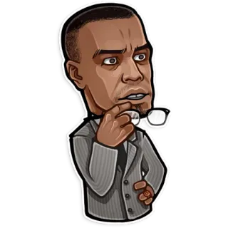 😮 5f468ee3 Malcolm X Malcolm X, ativista, afro-americano, direitos civis, intelectual, líder telegram sticker