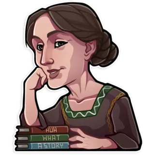 😏 81114a7c ADA
WHAT
A STORY mulher, livros, história, leitura, Ada telegram sticker