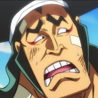 🏴‍☠️ 682d3c2b anime, preocupado, suando, medo, desenho animado, expressão, personagem whatsapp sticker