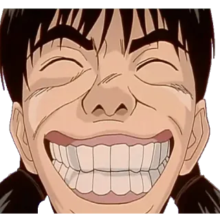 😄 4a6b3352 kreskówka, uśmiech, anime, szczęśliwy, twarz telegram sticker