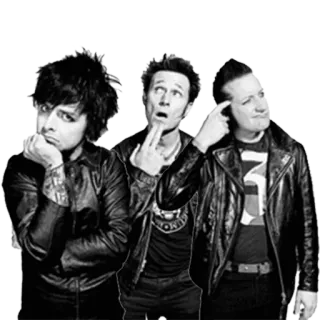 😓 1f349a30 Green Day musik, band, punk rock, Green Day telegram sticker