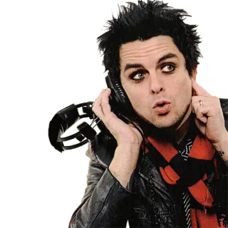 🎧 9dca19ff Billie Joe Armstrong musisi, punk rock, Green Day, penyanyi, musik, Billie Joe telegram sticker