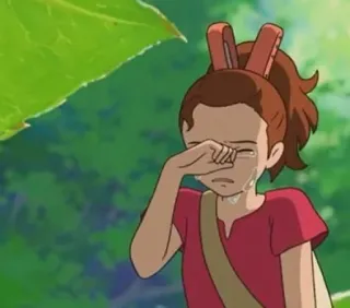 😭 2ff05c8a triste, chorando, desenho animado, anime, menina whatsapp sticker