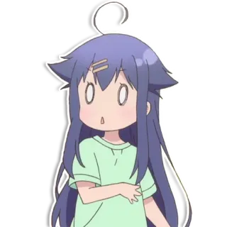 😲 12b44579 anime, chica, impactada, sorprendida, linda telegram sticker