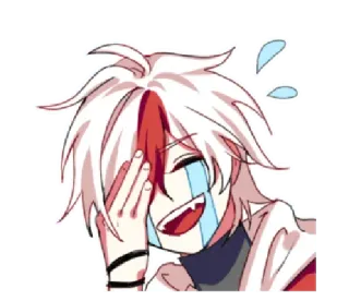 😂 38a78ab0 animé, dessin animé, pleurer, rire, heureux telegram sticker
