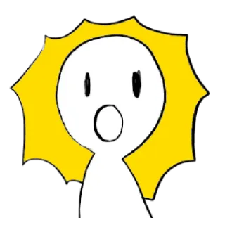 〰 024a719b shocked, startled, surprise, expression, emotion, cartoon, simple, drawing telegram sticker