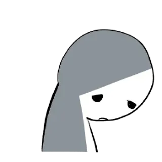〰 4f4edaae sad, depressed, emotional, lonely, unhappy, down, melancholy telegram sticker