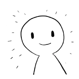 〰 e7eac360 cartoon, character, minimalist, illustration, white figure telegram sticker
