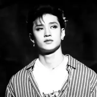 👣 af170b6c orang, pria, potret, hitam putih telegram sticker