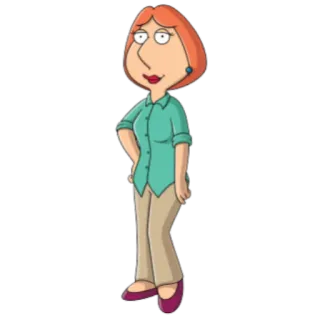 😉 815f4126 Lois Griffin Family Guy cartoon, lois griffin, family guy, animated character telegram sticker