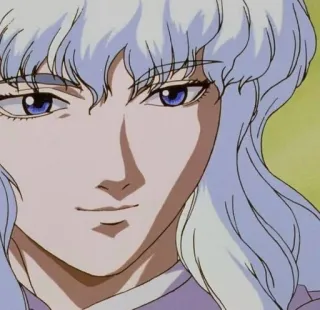 😊 85d9164f Griffith Berserk Аниме, Манга, Фэнтези, Воин, Лидер, Меч telegram sticker