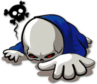 💀 00c371c9 karakter, seram, monster, ilustrasi, stiker telegram sticker