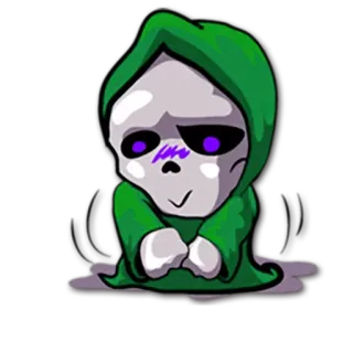 😔 55560570 アニメ, 幽霊, 不気味, 死, ハロウィン, モンスター, かわいい telegram sticker