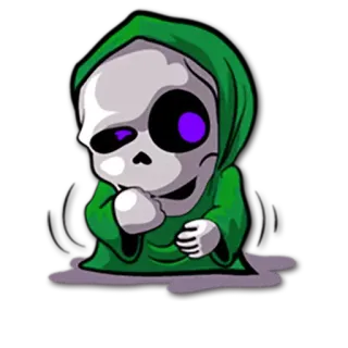 😌 64e9fa93 死神, 漫画, 骨, 死, ハロウィン, 幽霊 telegram sticker