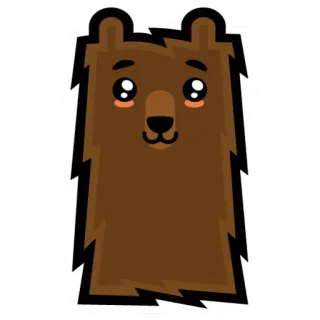 😊 36a8f4f9 Bär, niedlich, Tier, Cartoon telegram sticker
