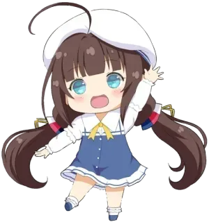 🖐 599d27fa Anime, Mignon, Kawaii, Chibi, Fille, Dessin animé whatsapp sticker