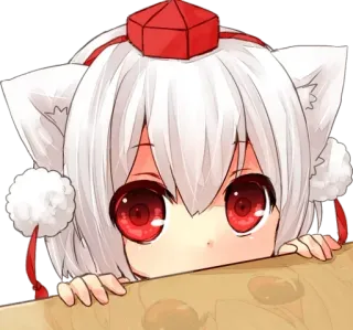 👀 8068762c 애니메이션, 카와이, 귀여운, 만화, 고양이 귀 telegram sticker