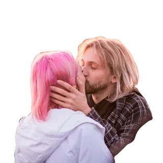 ⚡️ bd934f46 hôn, cặp đôi, tình yêu, tình cảm, lãng mạn telegram sticker