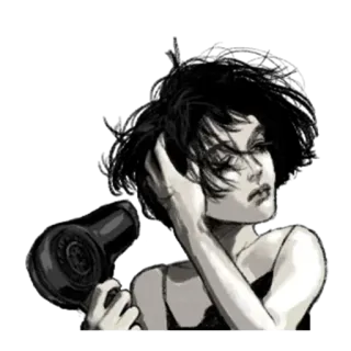 😤 e2f1c6c0 ผู้หญิง, ผม, ความงาม, สไตล์, ทรงผม, ภาพเหมือน, ไดร์เป่าผม, แฟชั่น telegram sticker